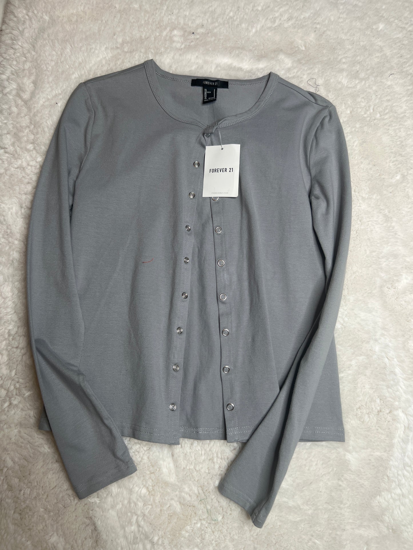Camiseta manga larga abierta Forever 21 para mujer