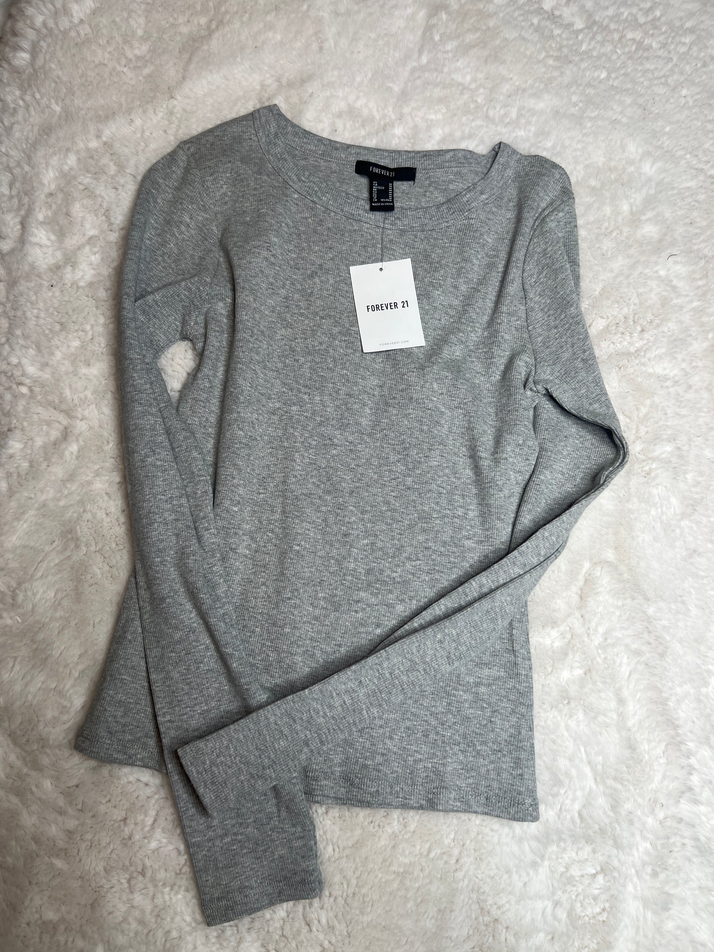Camiseta manga larga Forever 21 para mujer