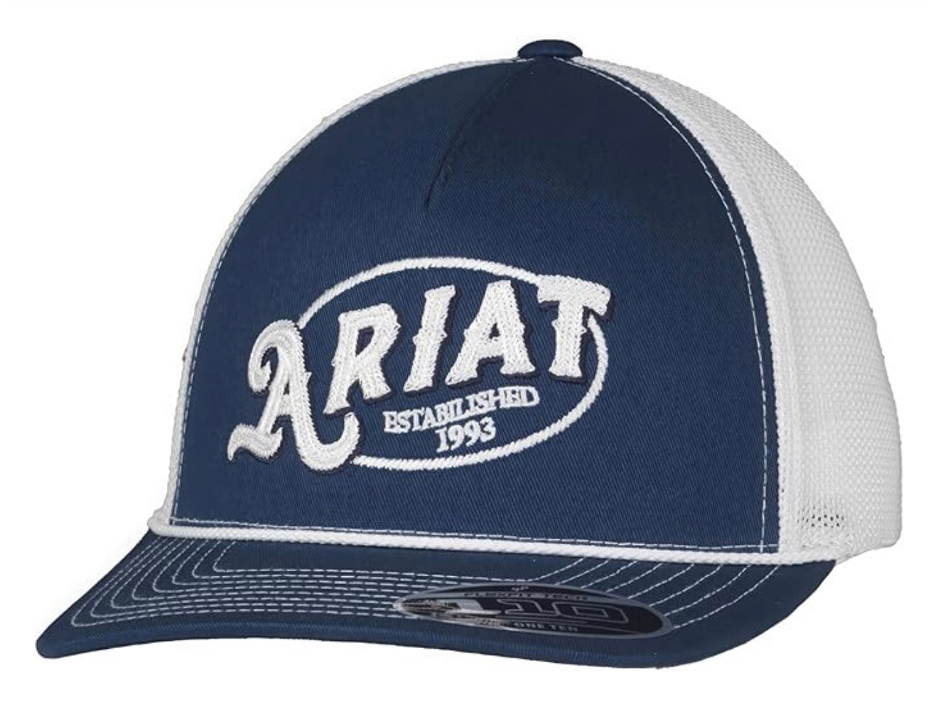 Gorra ARIAT de malla con logo blanco para hombre