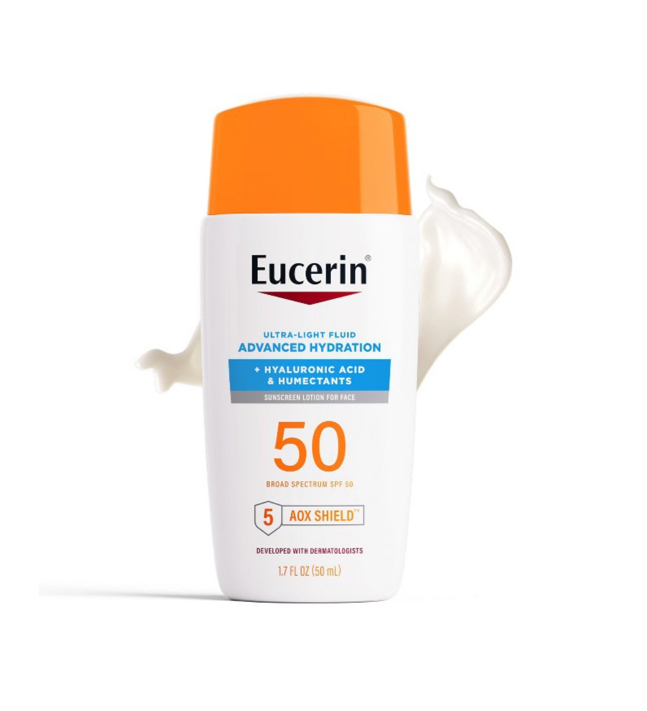 Eucerin Advanced Hydration Sunscreen w/Hyaluronic Acid , SPF 50, 1.7 Oz