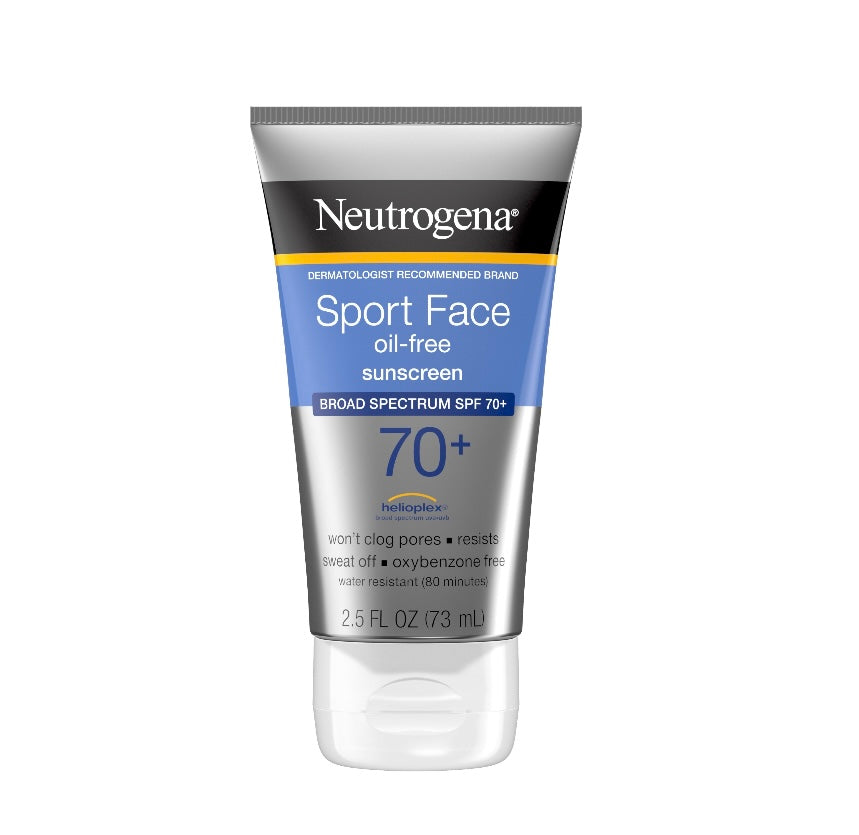 Neutrogena Sport Face Oil-Free Lotion Sunscreen, SPF 70+, 2.5 OZ