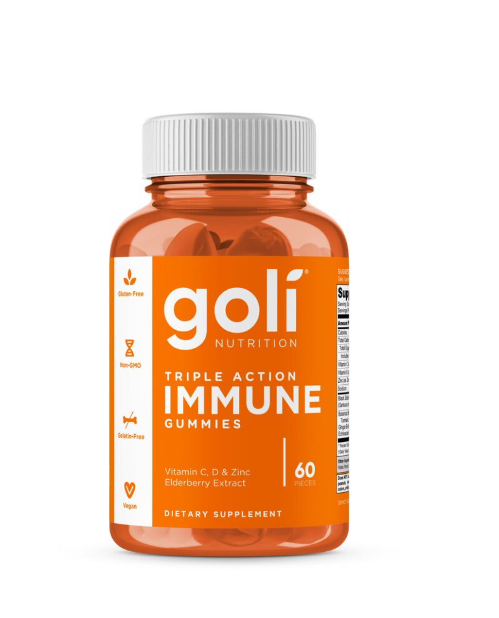 Gomitas inmunes de triple acción de Goli Nutrition, 60 CT