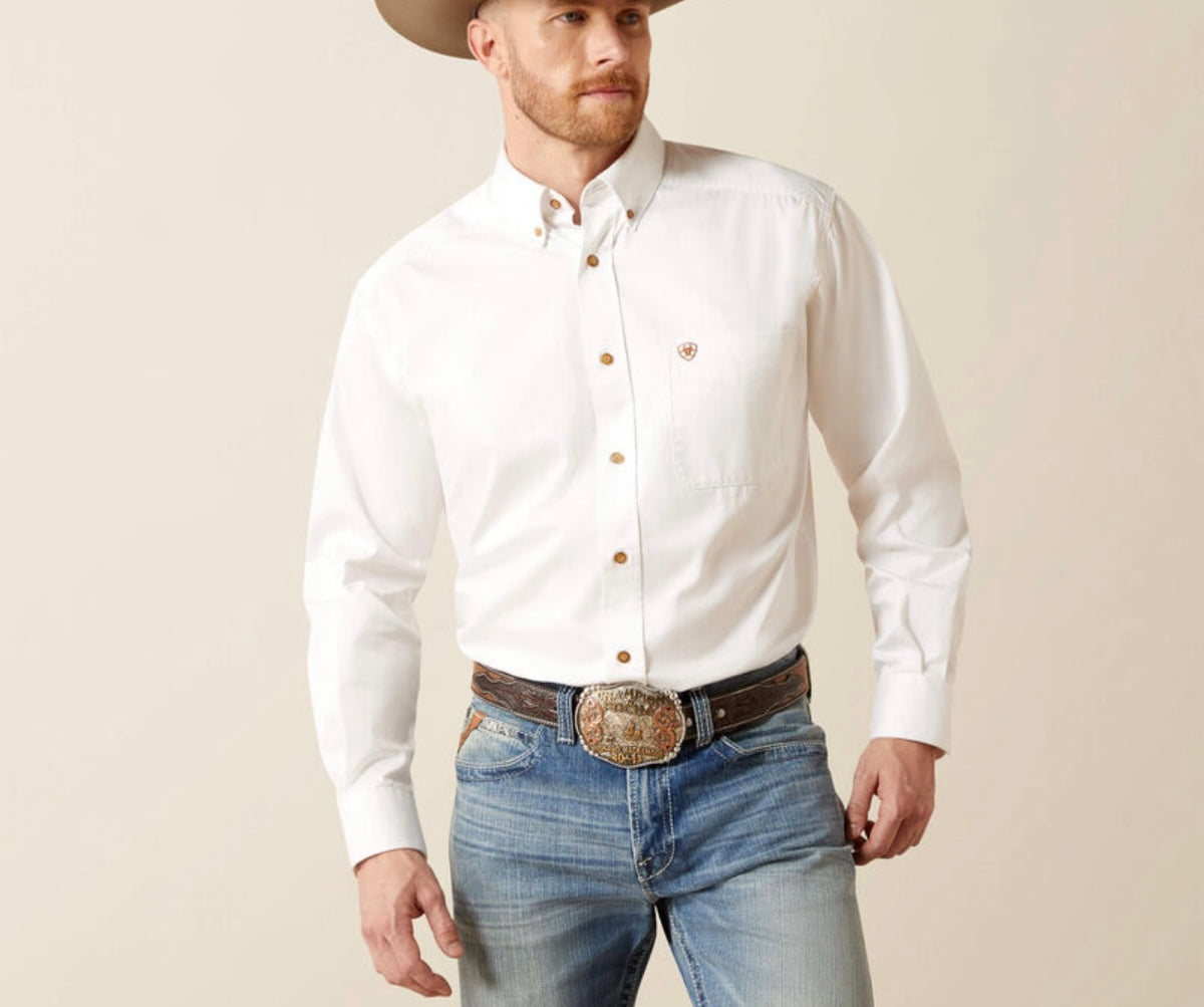 Camisa ARIAT Solid Twill Classic Hombre