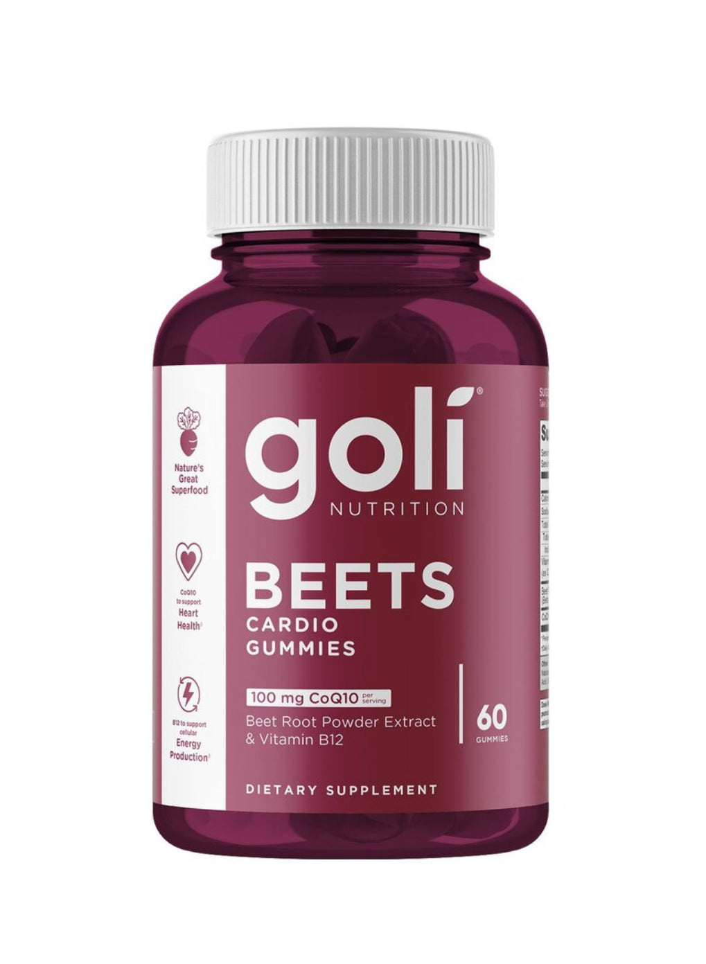Gomitas de cardio de remolacha Goli, 60 CT