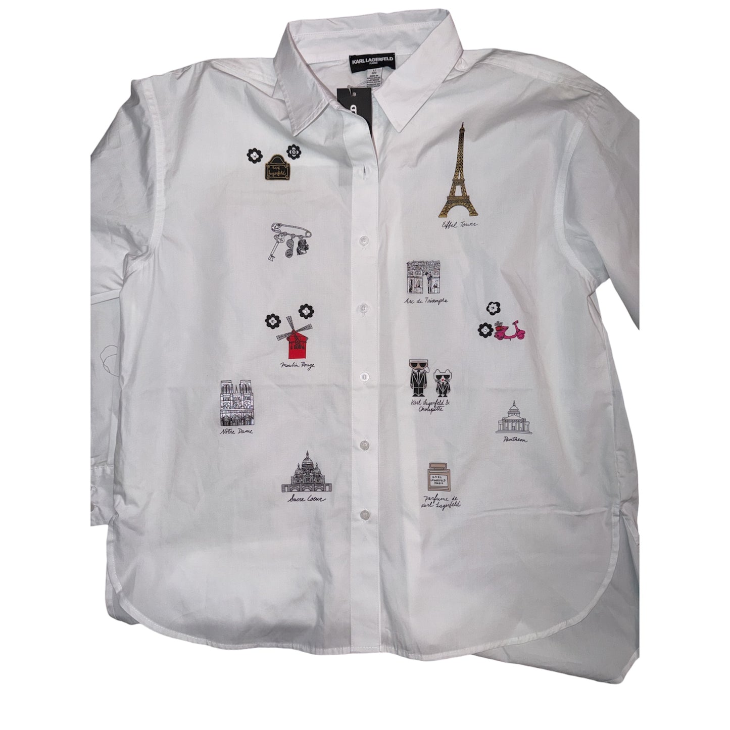 Camisa de vestir Karl Lagerfeld para mujer