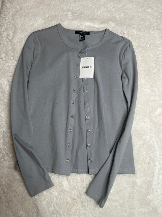 Camiseta manga larga abierta Forever 21 para mujer