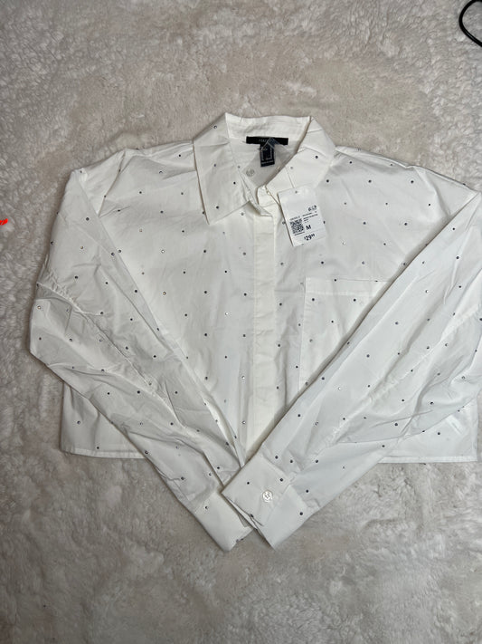 Blusa corta manga larga Forever 21 para mujer