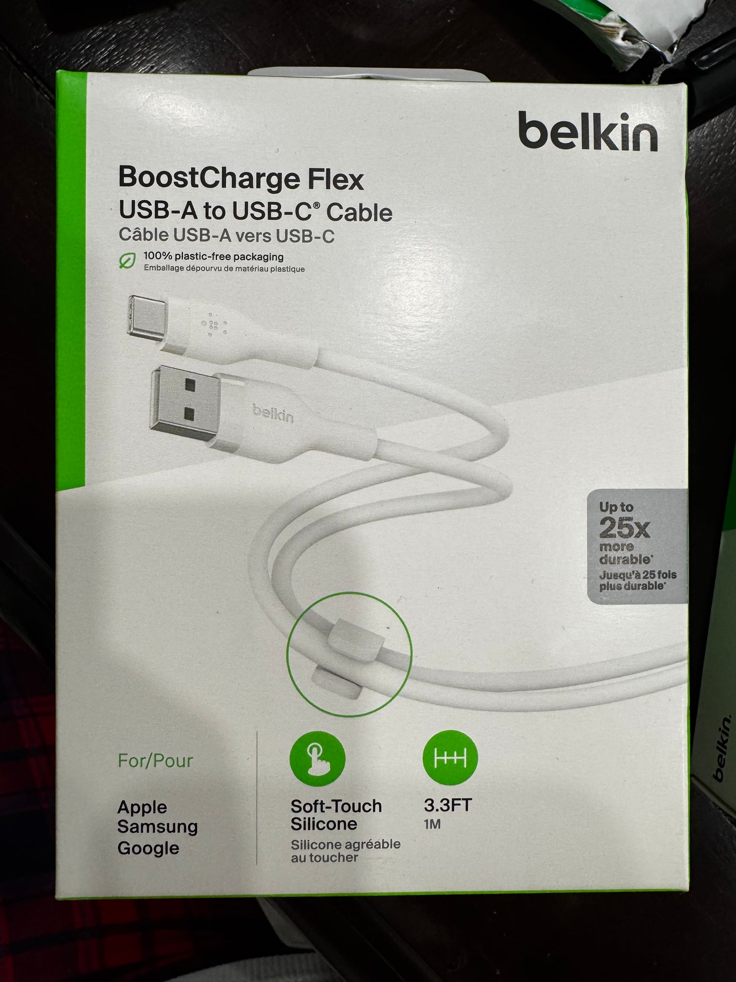 Cable Belkin BoostCharge USB-C & USB-A (3.3 ft)