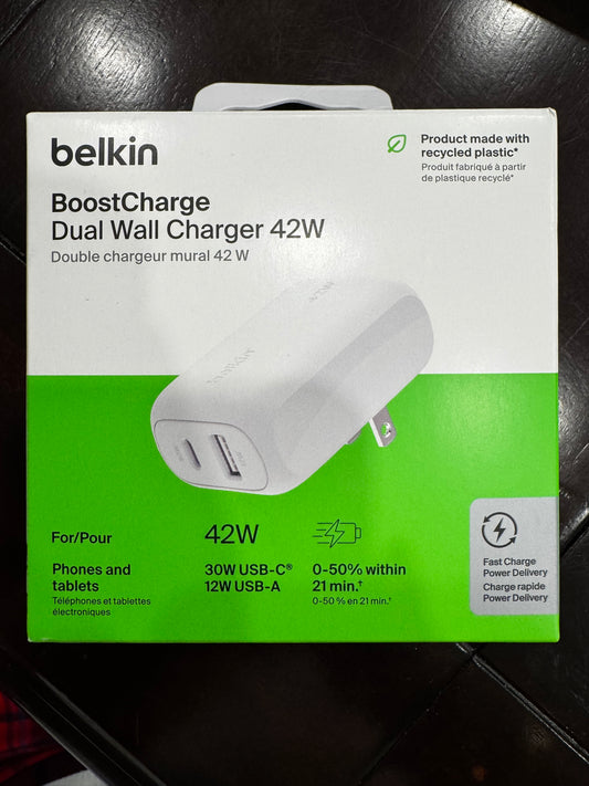 Belkin BoostCharge USB-C & USB-A Dual Wall Charger