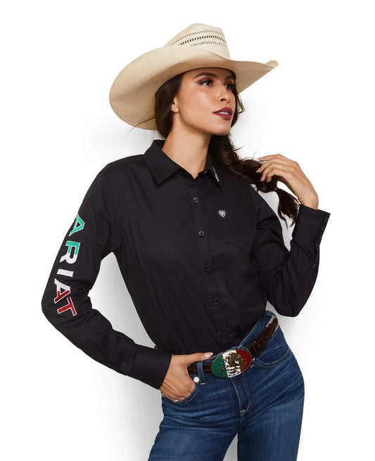 Camisa ARIAT elástica del equipo femenino Kirby México Mujer