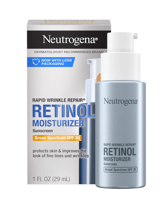 Neutrogena Rapid Wrinkle Repair Retinol Moisturizer Sunscreen with 30 SPF