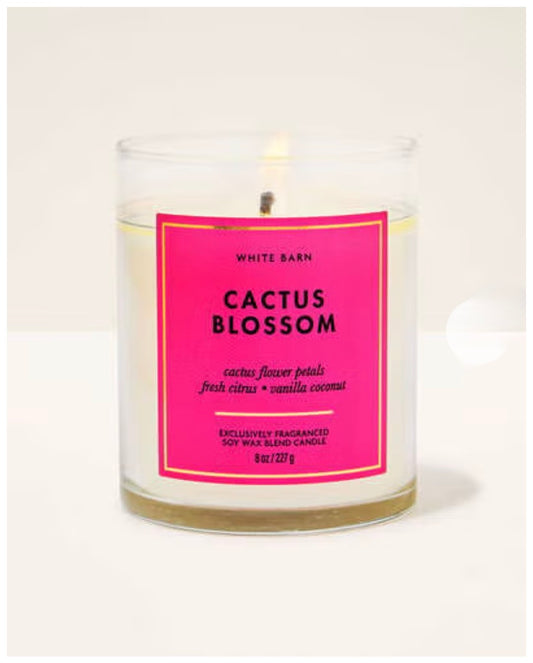 Vela de una mecha White Barn/Bath & Body Works - Cactus Blossom