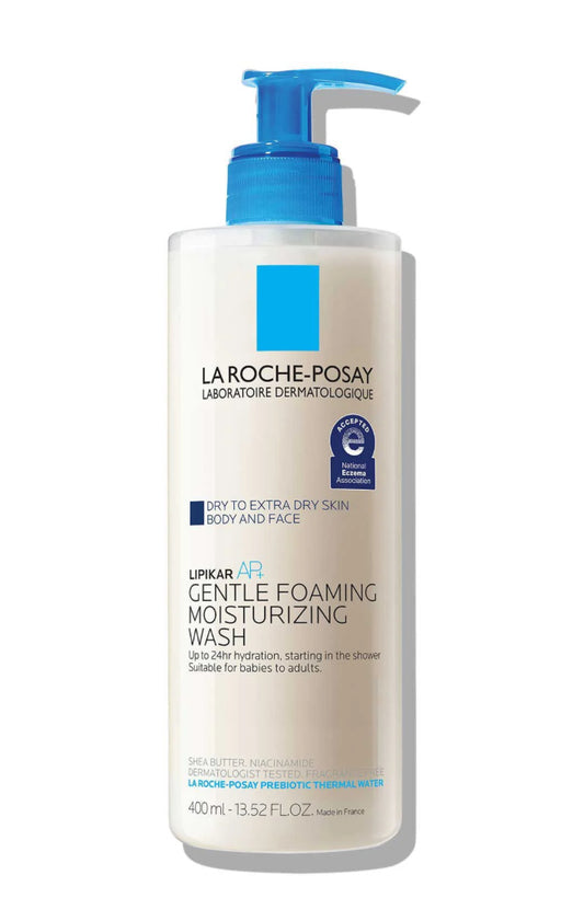 La Roche-Posay LIPIKAR WASH AP+ MOISTURIZING BODY & FACE WASH, 13.52 FL OZ