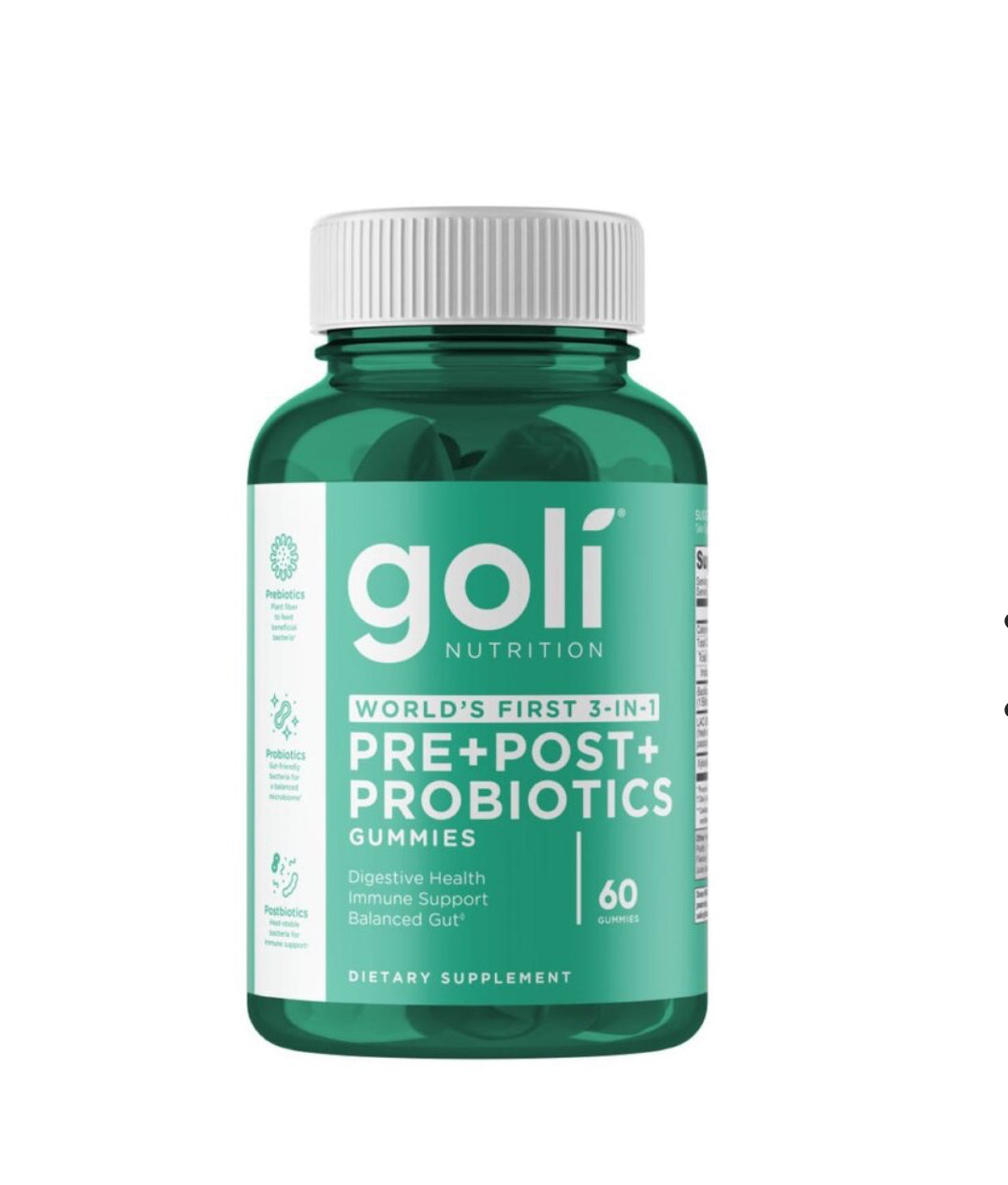 Gomitas Goli Pre + Probióticas, 60 CT