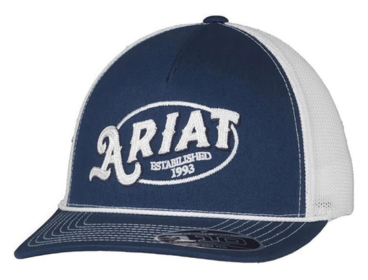 Gorra ARIAT de malla con logo blanco para hombre