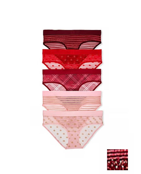 Victoria’s Secret 5-Pack Sheer Heritage Hiphugger Panty