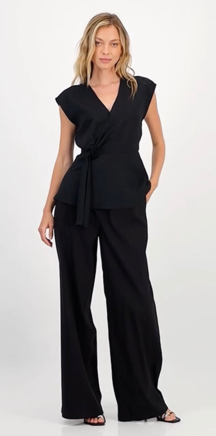 Camisa INC de nudo lateral para mujer