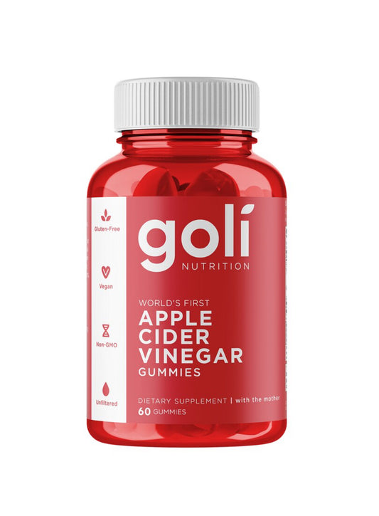 Gomitas de vinagre de sidra de manzana Goli, 60 CT