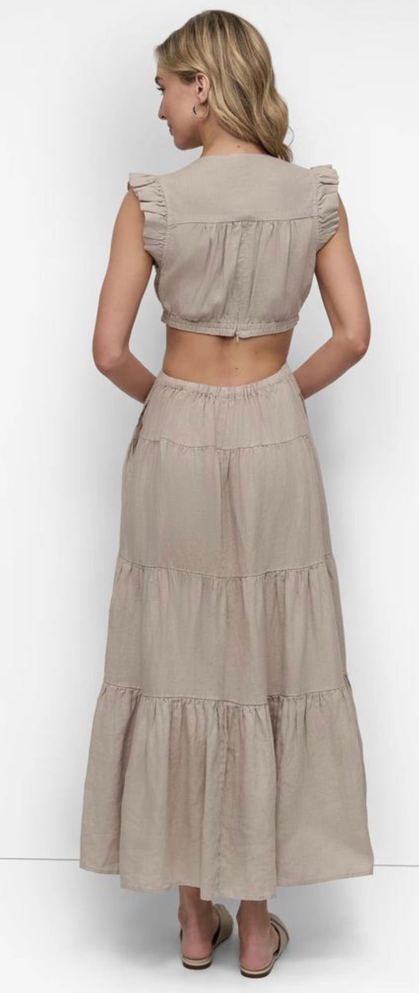 Vestido DKNY de lino