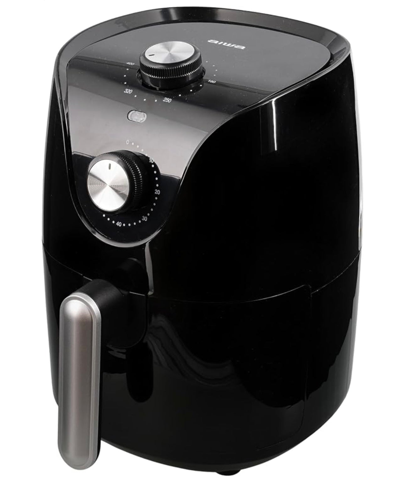 Freidora de aire Aiwa, freidora de aire compacta de 2,6 Qt, potente freidora de aire eléctrica de 1200 W con calentamiento rápido de 400 °F, cocción por convección de 360°, temporizador de 60 minutos y diseño de fácil limpieza para comidas crujientes sin