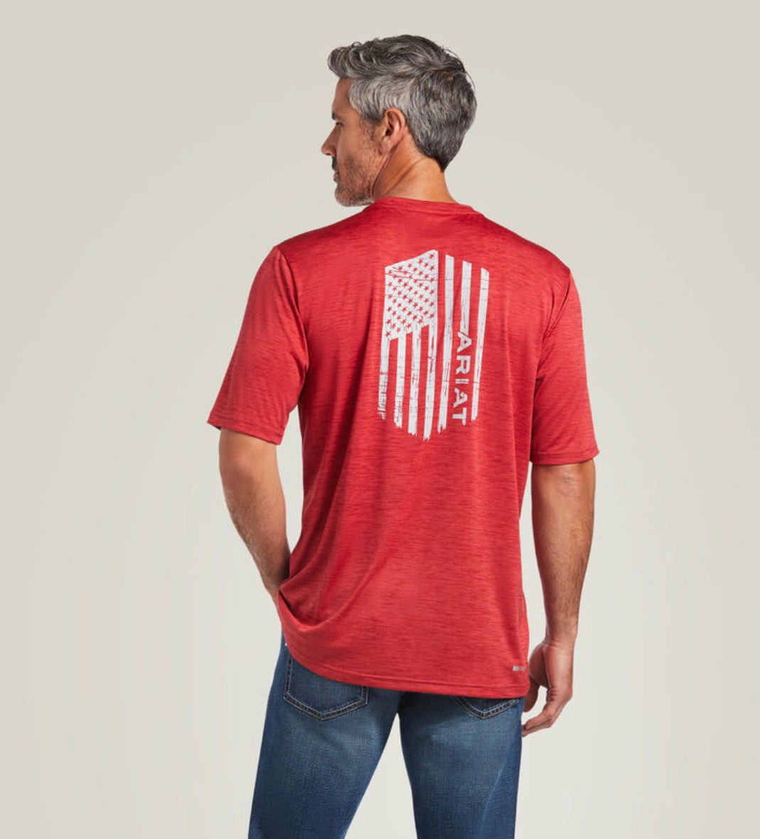 Camiseta ARIAT Charger Vertical Flag Hombre