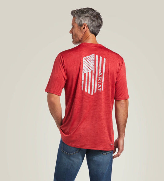 Camiseta ARIAT Charger Vertical Flag Hombre