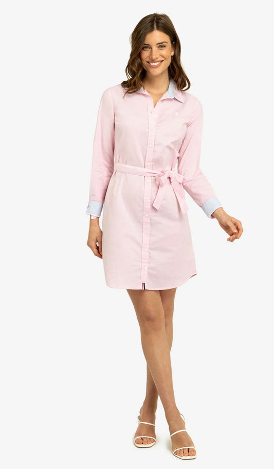 VESTIDO US POLO ASSN. OXFORD SÓLIDO