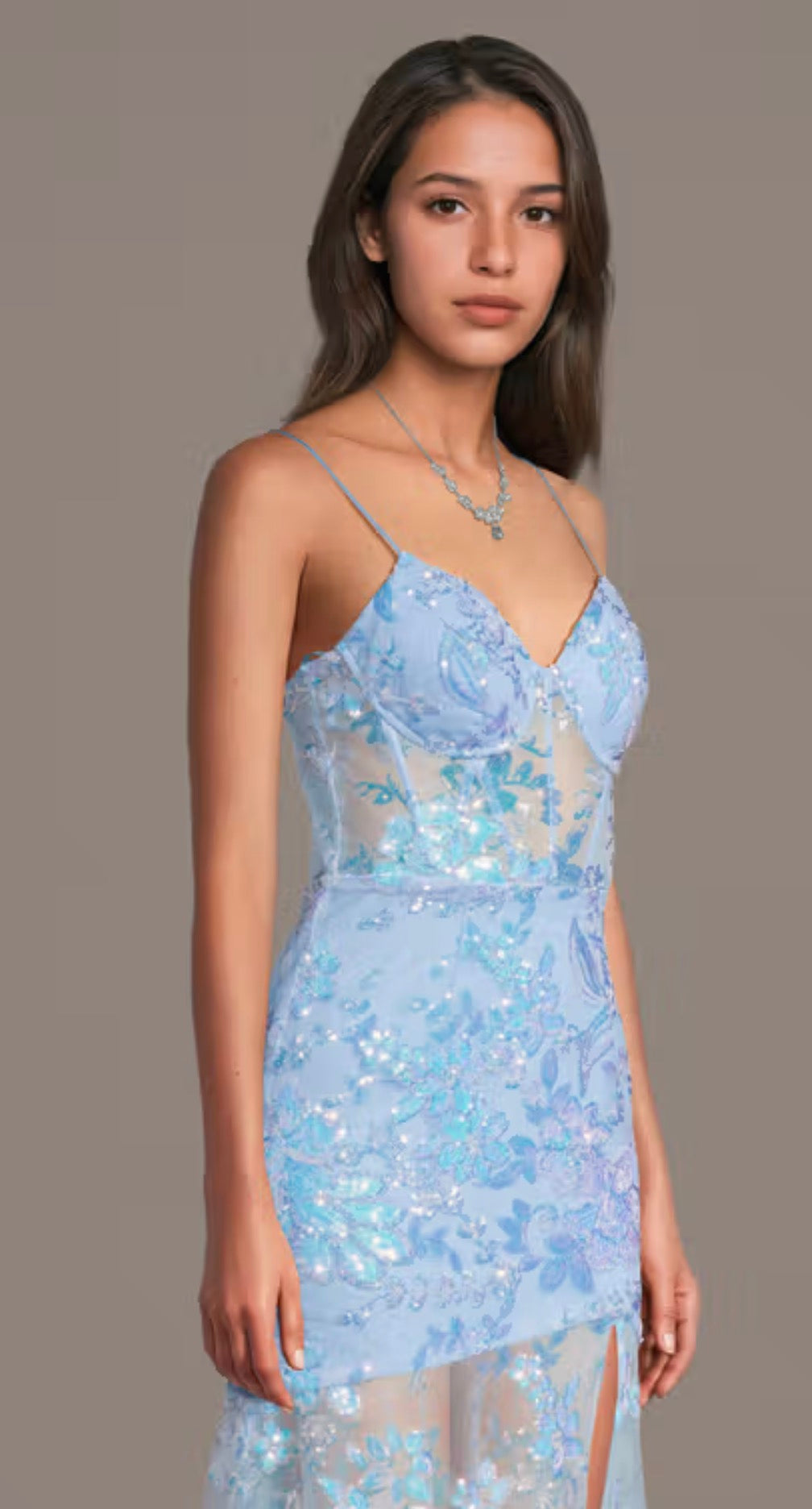 Vestido City Triangles Vestido de sirena con lentejuelas estampadas