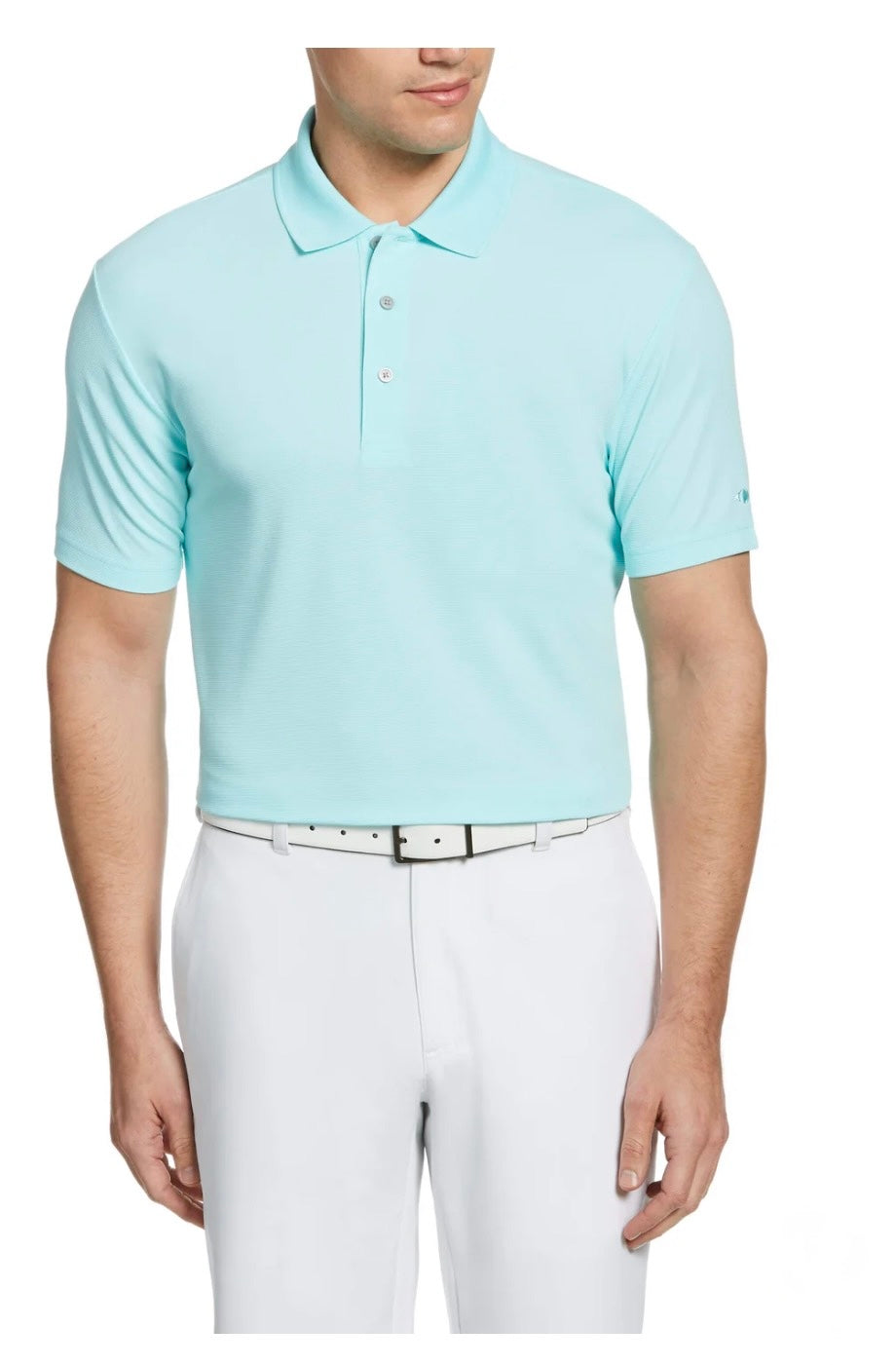 Camisa GrandSlam Performance estilo Polo con Textura Hombre