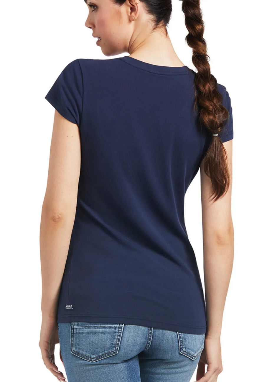 Camiseta Ariat Vertical Logo para mujer