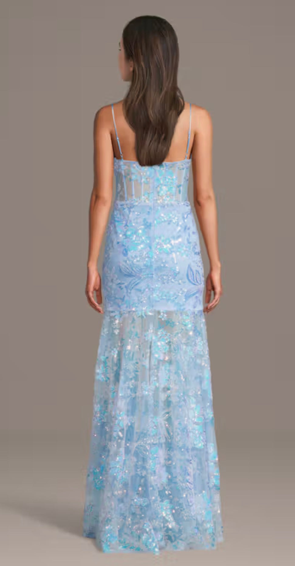Vestido City Triangles Vestido de sirena con lentejuelas estampadas