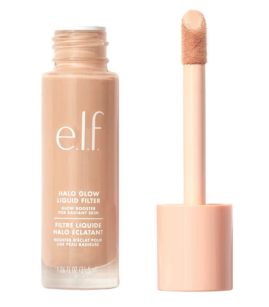 e.l.f. Halo Glow Liquid Filter, Complexion Booster For A Glowing, Soft-Focus Look, Infused With Hyaluronic Acid, Vegan & Cruelty-Free, 4 Medium