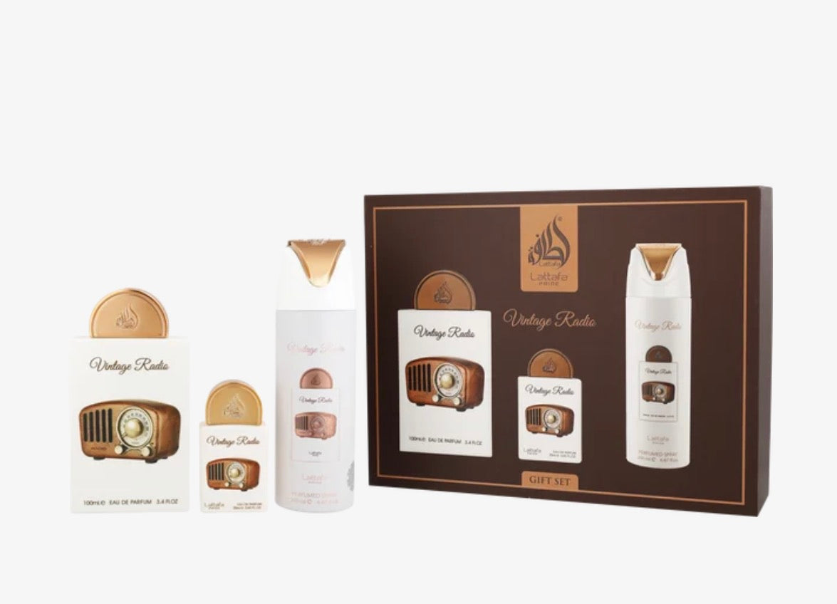 Perfume Lattafa Pride Vintage Radio Gift Set