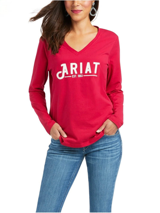 Camiseta ARIAT Manga Larga Mujer