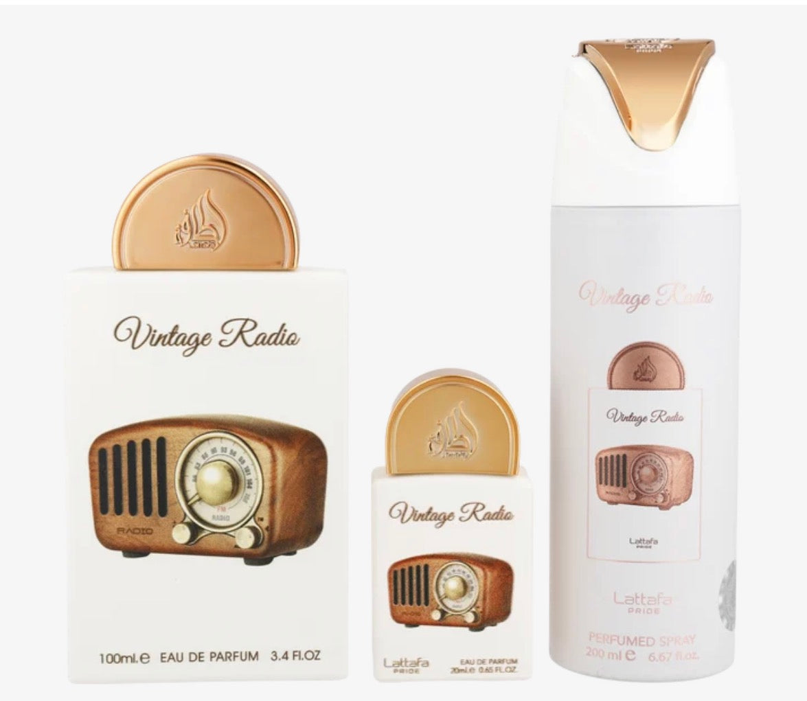 Perfume Lattafa Pride Vintage Radio Gift Set