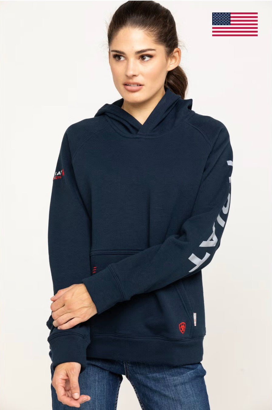 SUDADERA CON CAPUCHA ARIAT CON LOGOTIPO DE LANA FR PRIMO DE ARIAT PARA MUJER