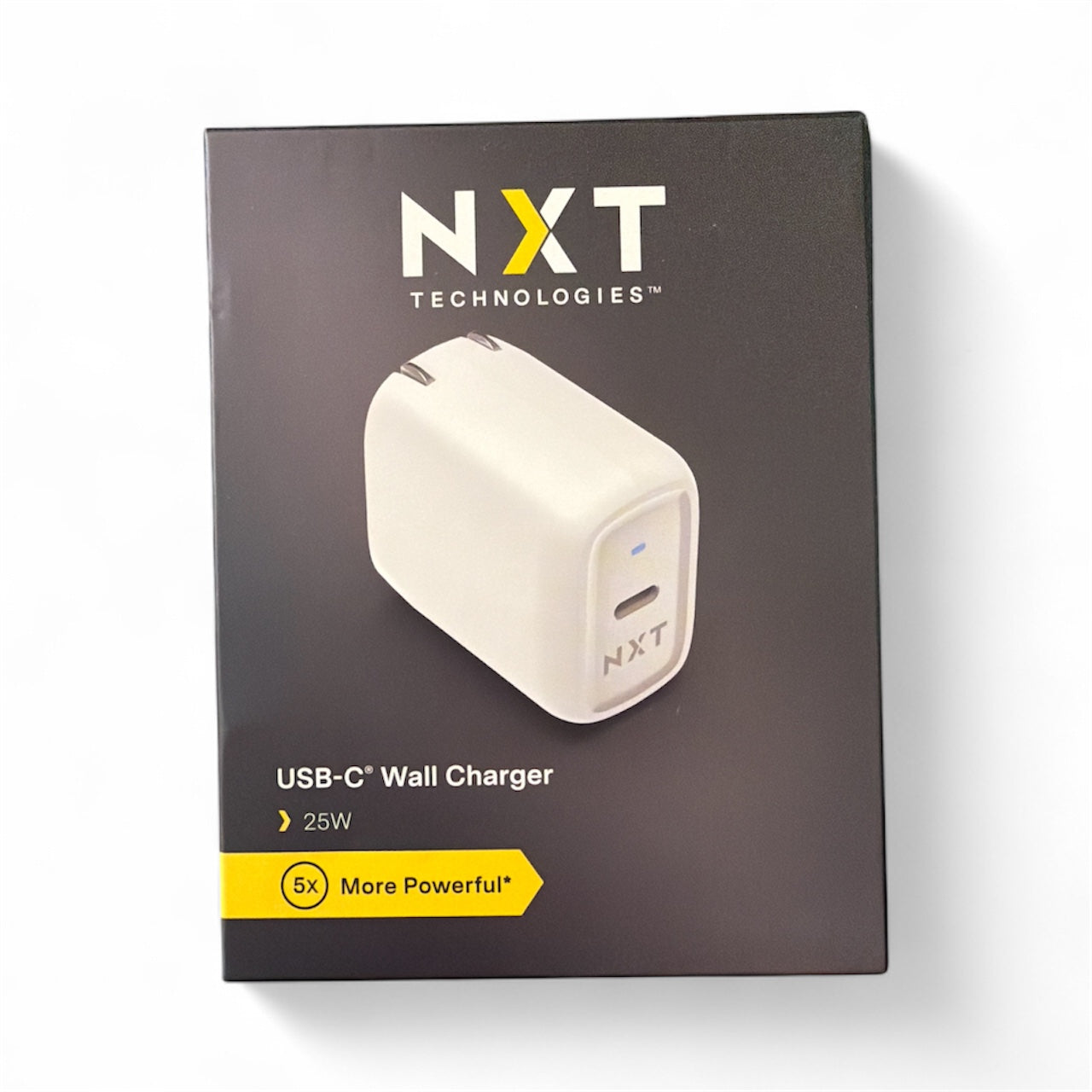NXT Technologies 25W Charger USB-C Fast Wall Charger/Cargador de Pared- Universal, White