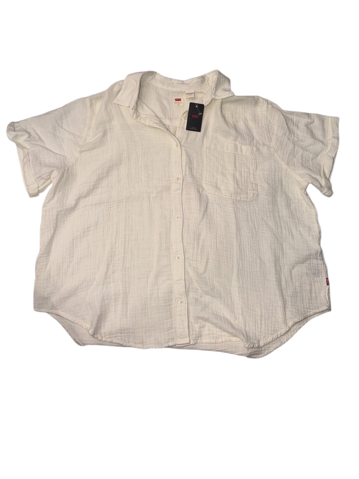 Levi's Camisa Short Sleeve Regular Fit Button-Down Shirt para Mujeres