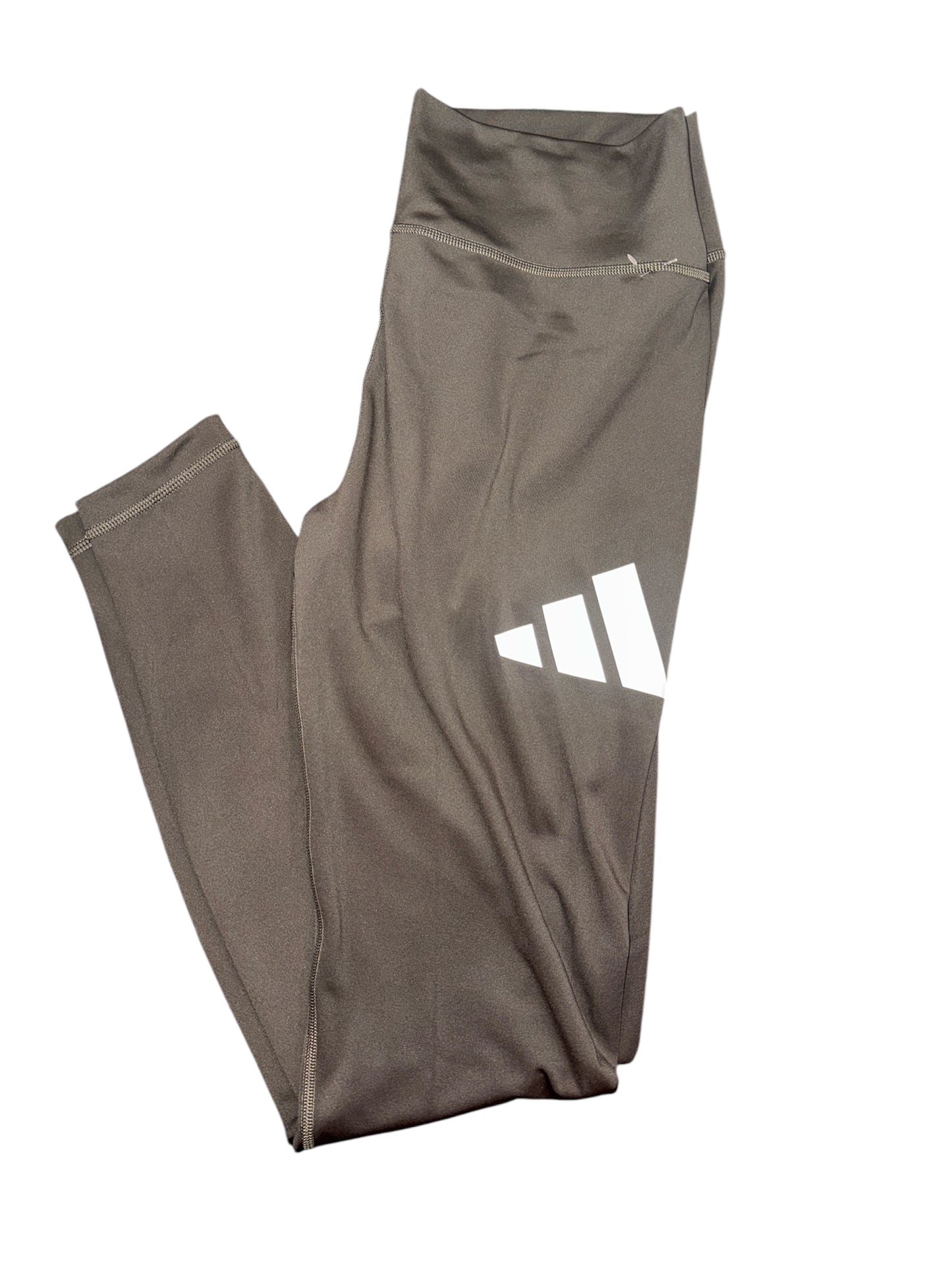 Pantalones deportivos Adidas con logo abajo de cintura alta de alto rendimiento para mujer