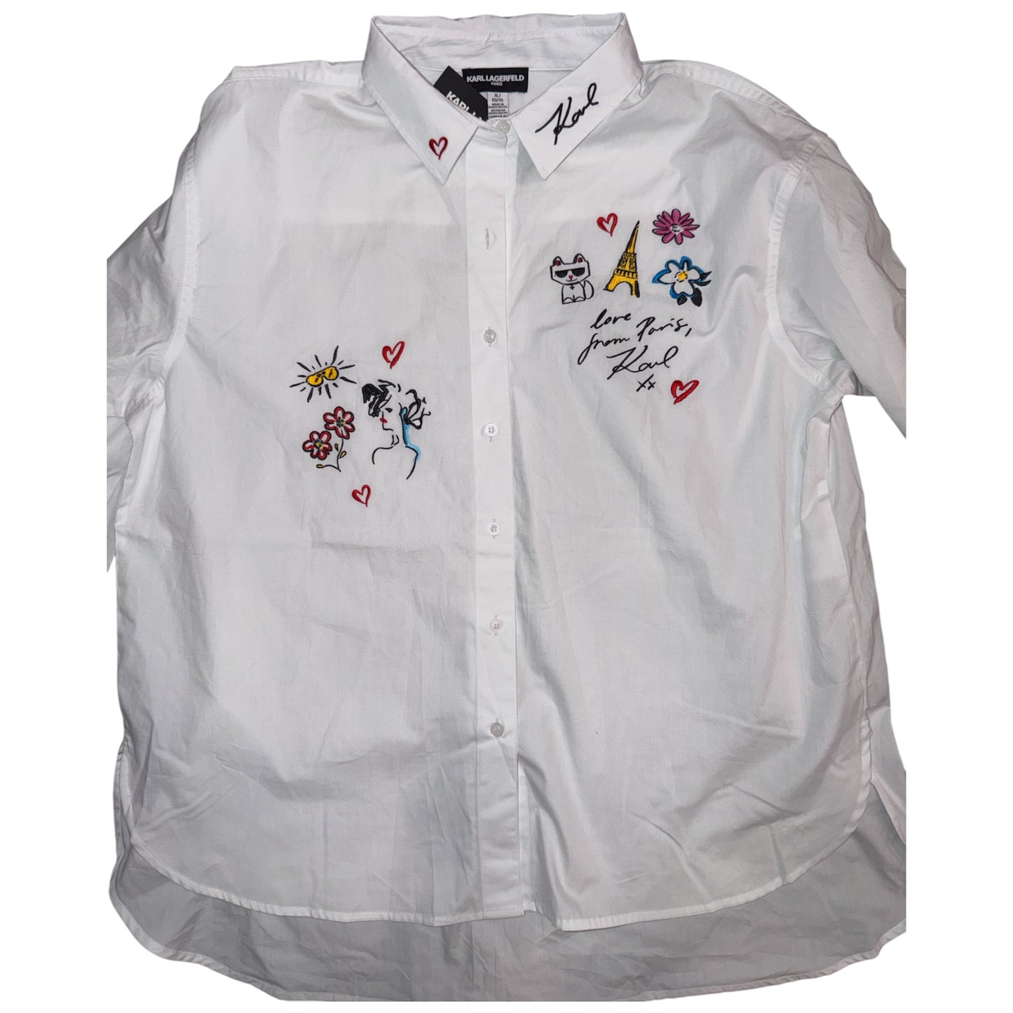 Camisa de vestir Karl Lagerfeld para mujer