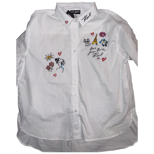 Camisa de vestir Karl Lagerfeld para mujer