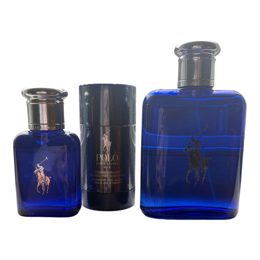 Perfume Ralph Lauren Polo Blue Set (3 pcs) Hombre