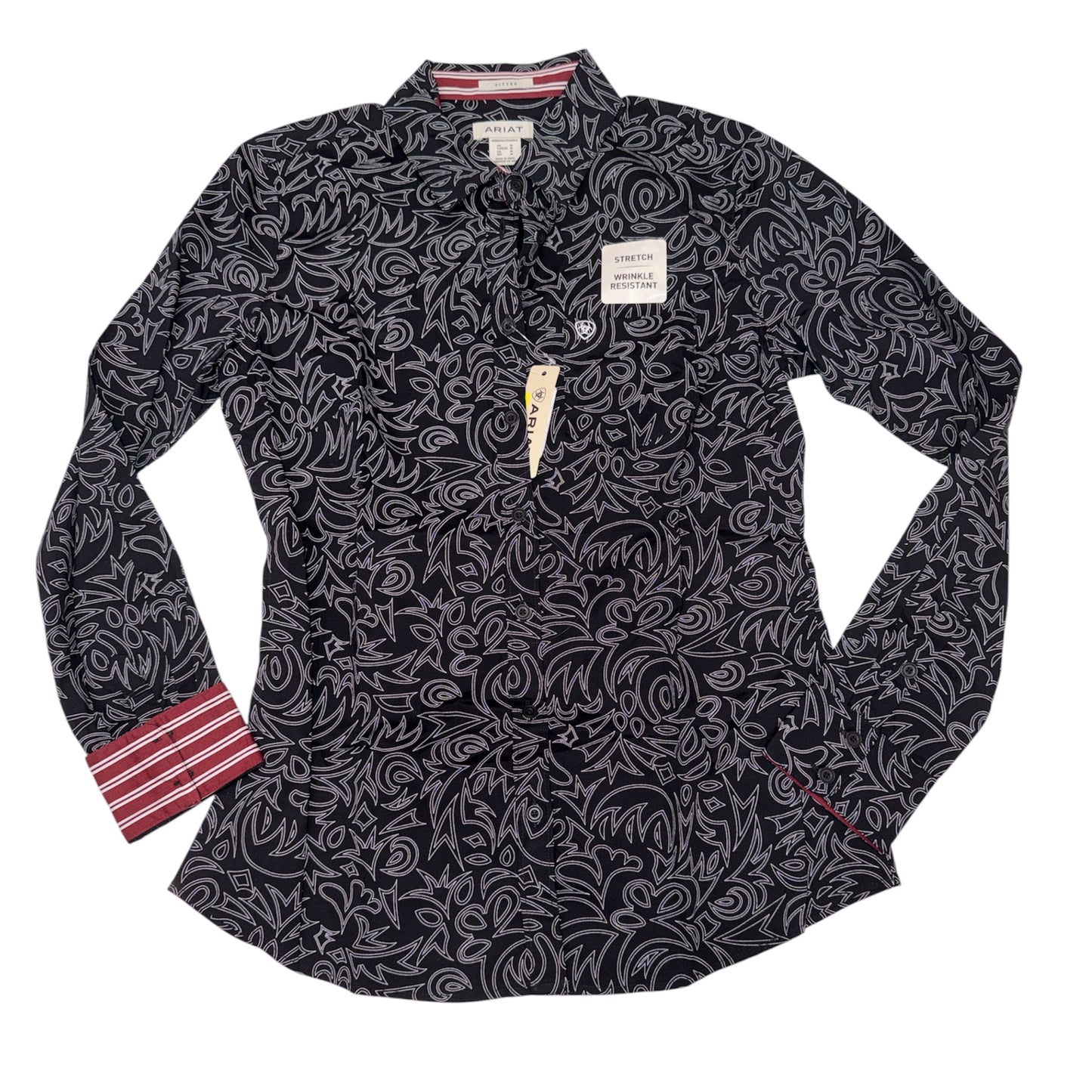 Camisa ARIAT Kirby Manga Largas Para Mujeres